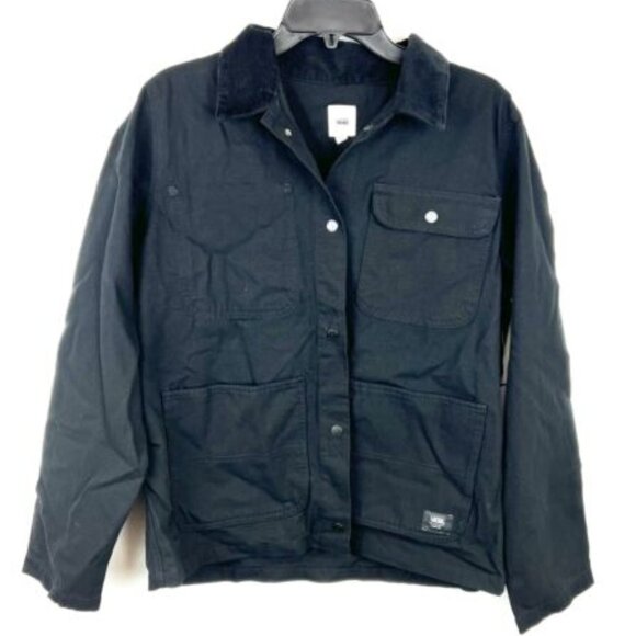 Vans Women’s Drill Chore Black Canvas Jacket Size L